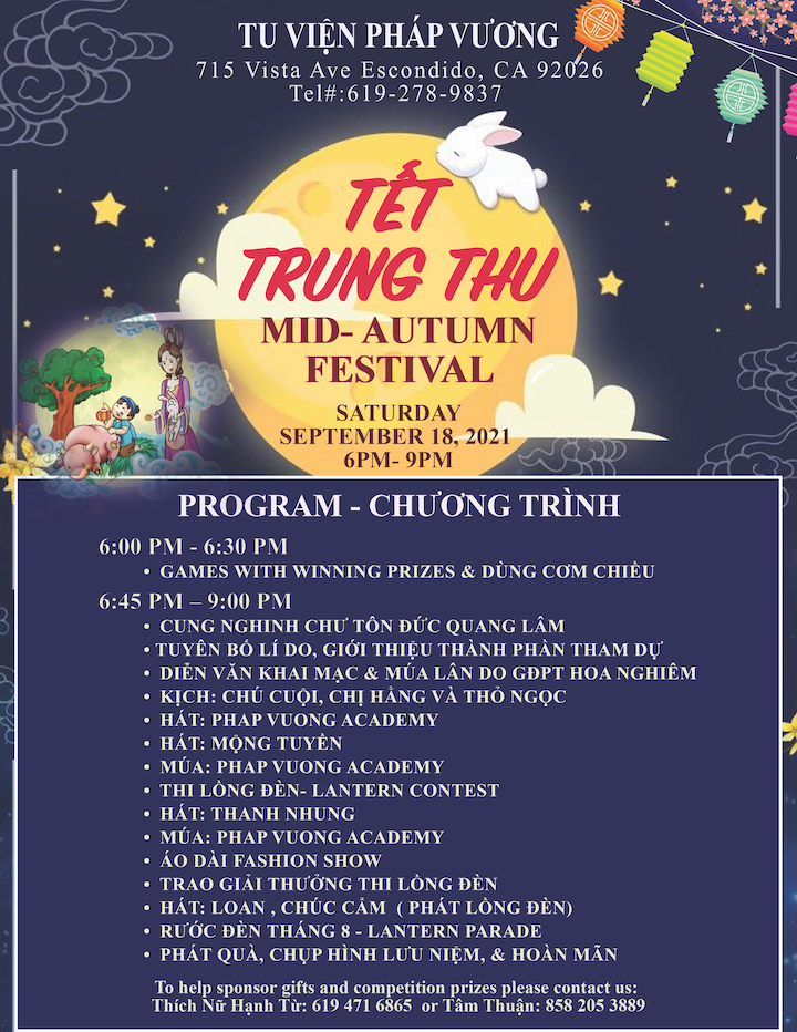2021 Chuong Trinh Program - TVPV Vui Tết Trung Thu