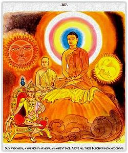 Đức Phật tỏa sáng, suốt ngày đêm, câu chuyện về tôn giả A Nan